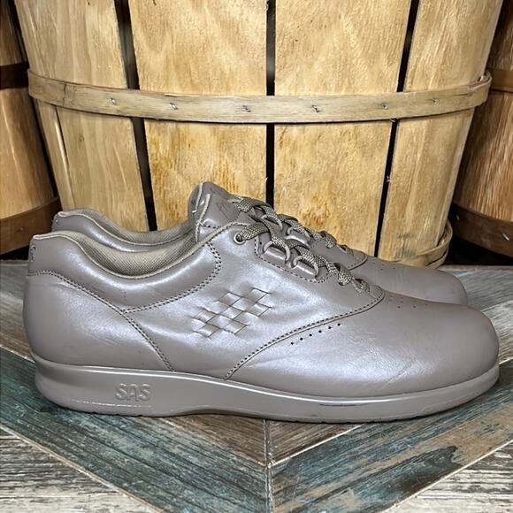 SAS Free Time Mocha Leather Tripad Comfort Walking Shoes Womens Size 9 NARROW - Picture 1 of 12